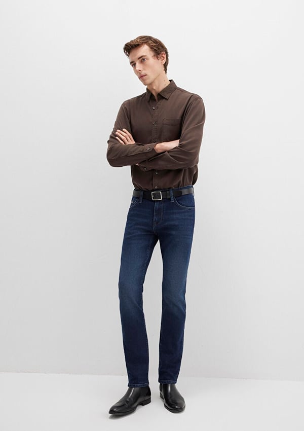 Mavi JAKE Dusty Midnight Mavi Black Denim Erkek Kot Pantolon