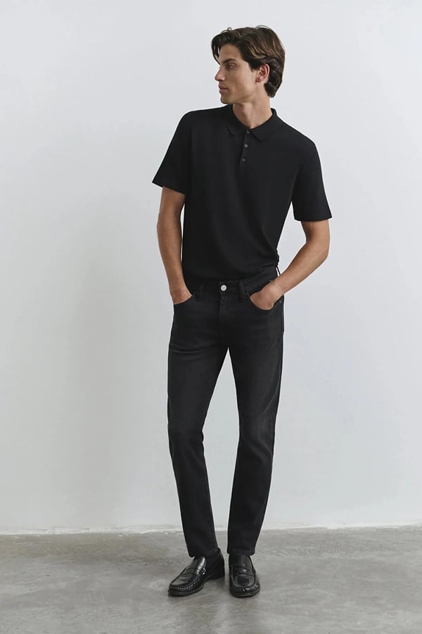 Mavi JAKE Lux Black Antrasit Denim Erkek Kot Pantolon