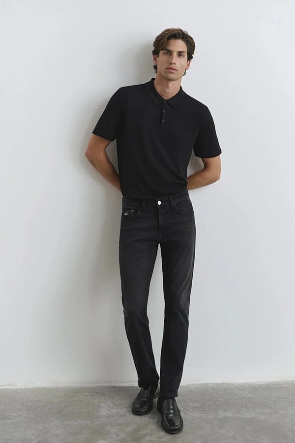 Mavi JAKE Lux Black Antrasit Denim Erkek Kot Pantolon