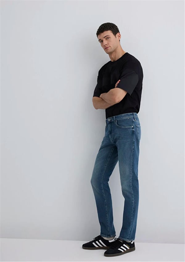 Mavi JAKE Mavi Pro Indigo Puslu Comfort Lacivert Erkek Kot Pantolon