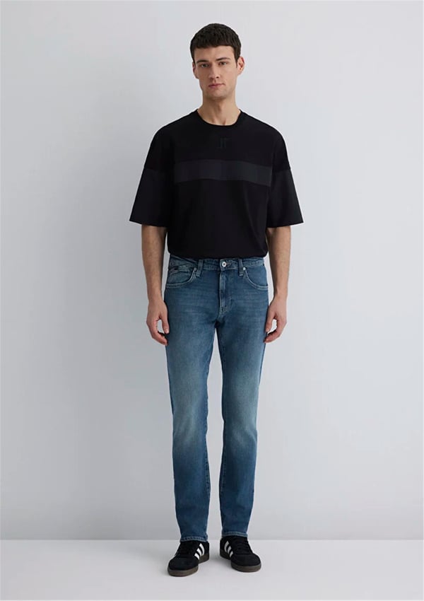 Mavi JAKE Mavi Pro Indigo Puslu Comfort Lacivert Erkek Kot Pantolon
