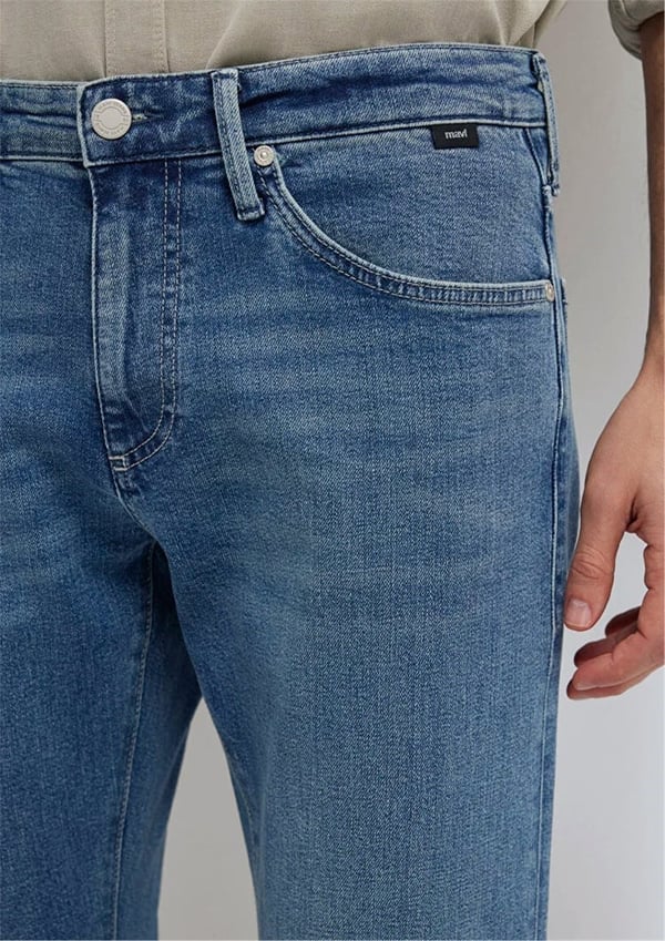 Mavi JAKE Mid Smokey Premium Blue Denim Erkek Kot Pantolon