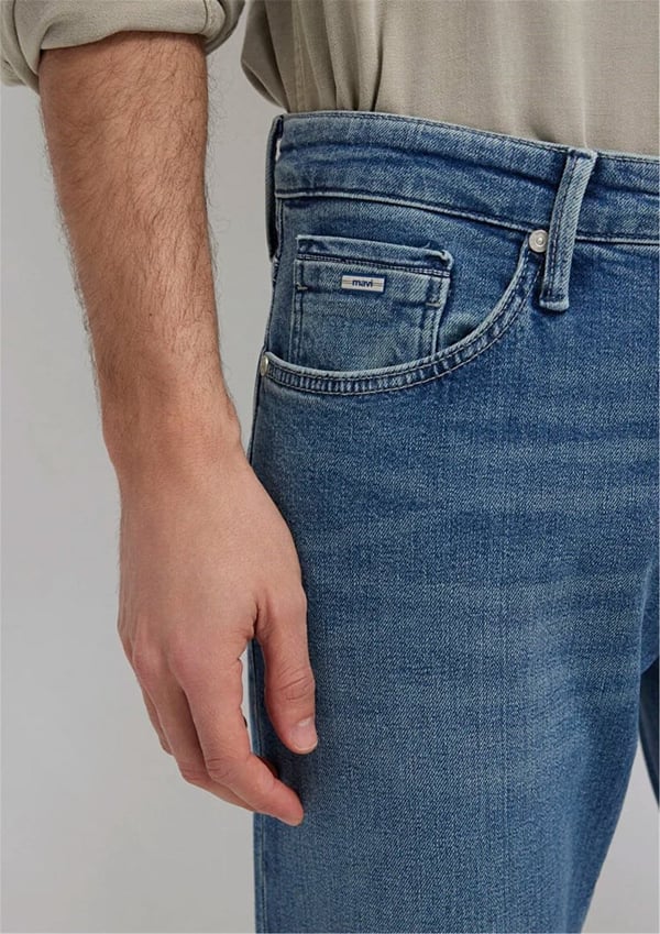 Mavi JAKE Mid Smokey Premium Blue Denim Erkek Kot Pantolon