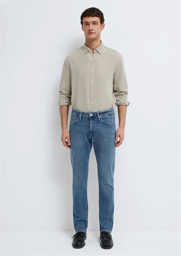 Mavi JAKE Mid Smokey Premium Blue Denim Erkek Kot Pantolon