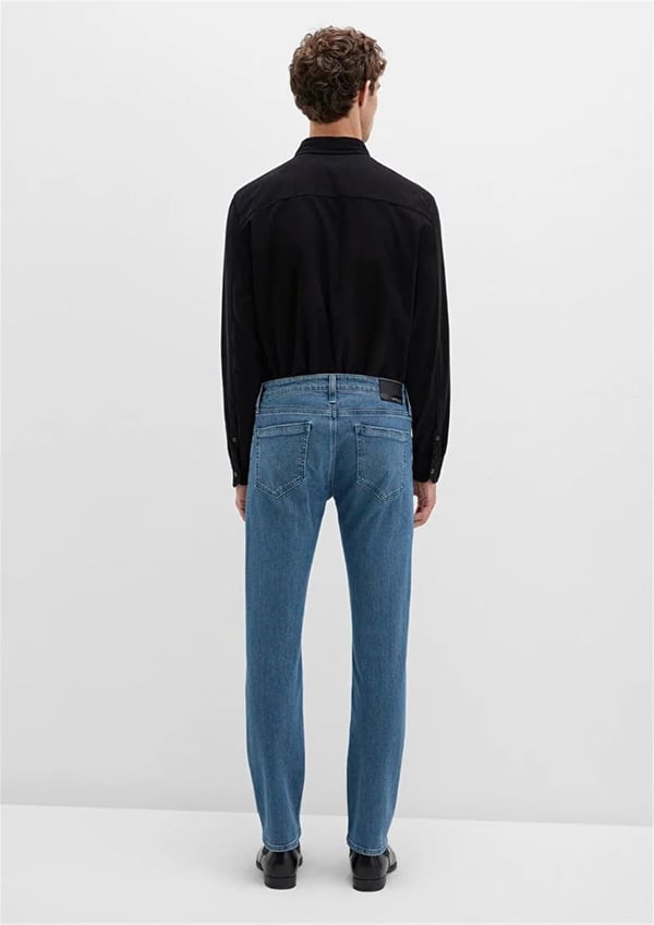 Mavi JAKE Mid Vintage Mavi Black Denim Erkek Kot Pantolon