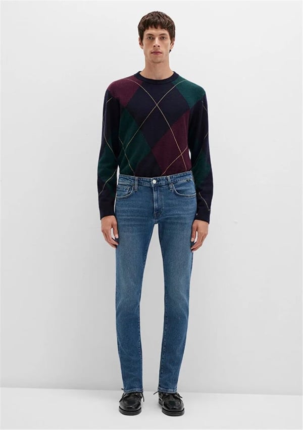 Mavi JAMES Classic Denim Indigo Mavisi Puslu Denim Erkek Kot Pantolon