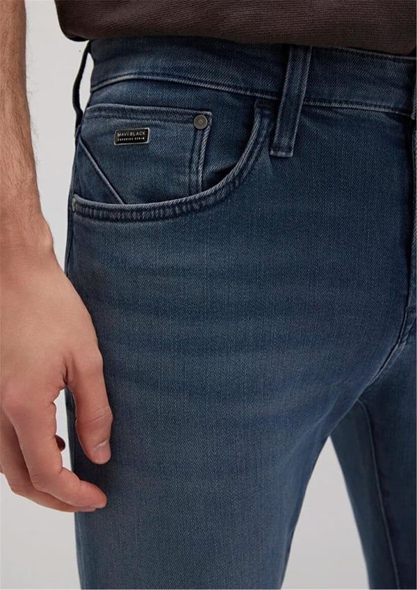 Mavi JAMES Foggy ink Mavi Black Denim Erkek Kot Pantolon