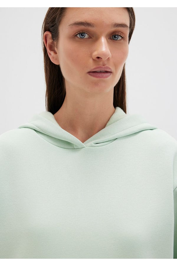 Mavi KAPiSONLU SWEATSHiRT Celadon Turkuaz Kadın Sweatshirt