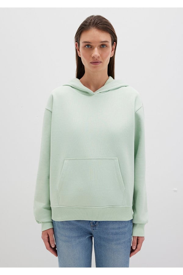 Mavi KAPiSONLU SWEATSHiRT Celadon Turkuaz Kadın Sweatshirt