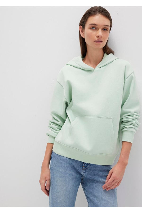 Mavi KAPiSONLU SWEATSHiRT Celadon Turkuaz Kadın Sweatshirt