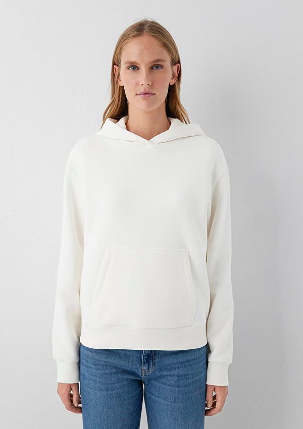 Mavi KAPİŞONLU SWEATSHIRT Hindistan Cevizi Kırık Beyaz Kadın Sweatshirt