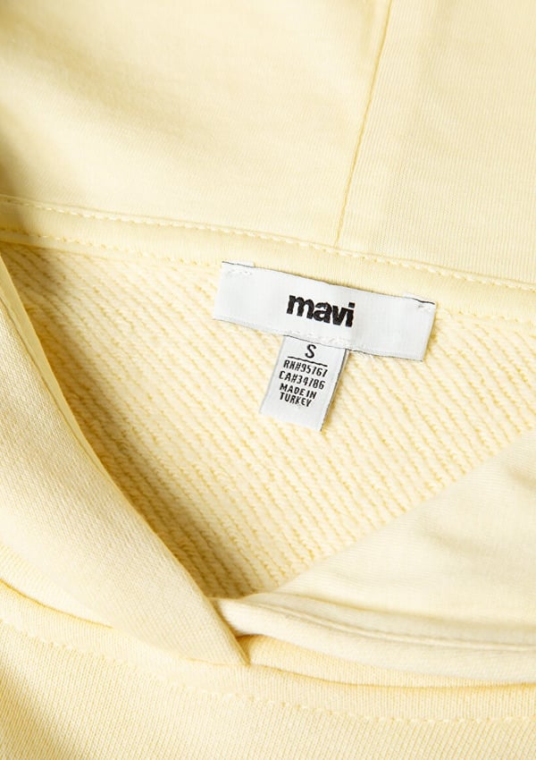 Mavi KAPiSONLU SWEATSHiRT Koyu Krem Sarı Kadın Sweatshirt