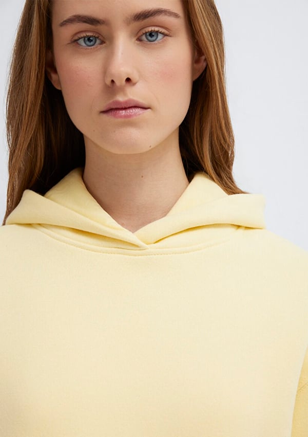 Mavi KAPiSONLU SWEATSHiRT Koyu Krem Sarı Kadın Sweatshirt