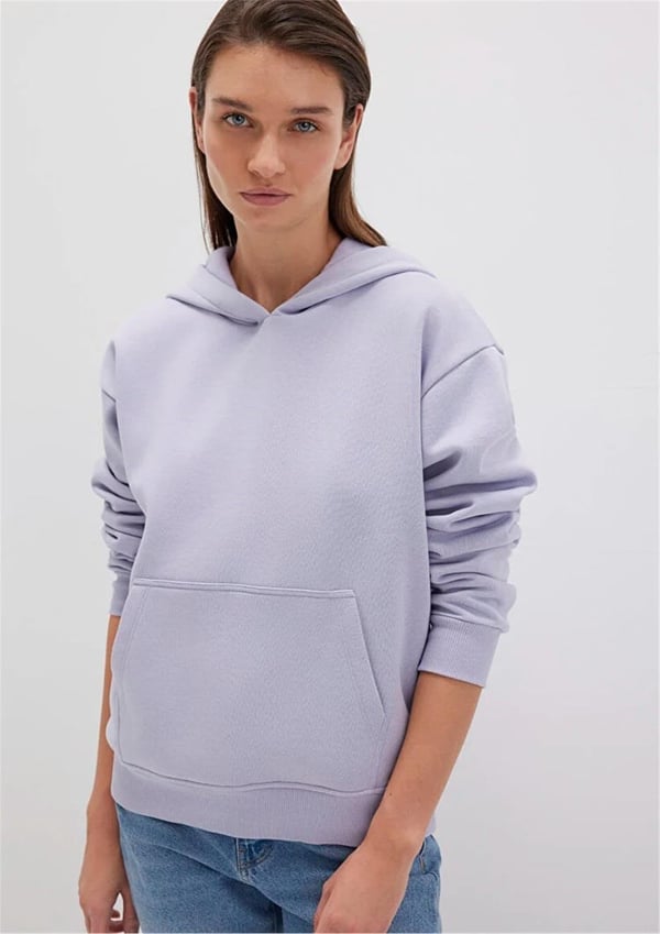 Mavi KAPiSONLU SWEATSHiRT Languid Lavender Lila Kadın Sweatshirt