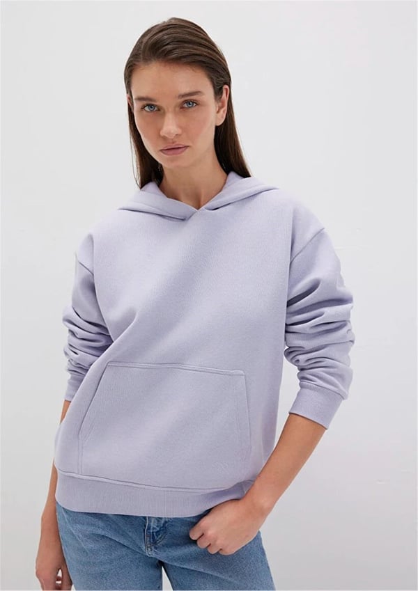 Mavi KAPiSONLU SWEATSHiRT Languid Lavender Lila Kadın Sweatshirt