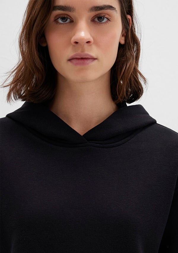 Mavi KAPiSONLU SWEATSHiRT Siyah Siyah Kadın Sweatshirt