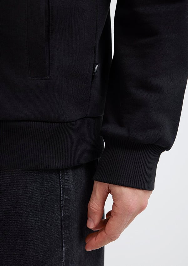 Mavi KAPÜŞONLU FULL ZIP SWEATSHIRT Siyah Siyah Erkek Sweatshirt