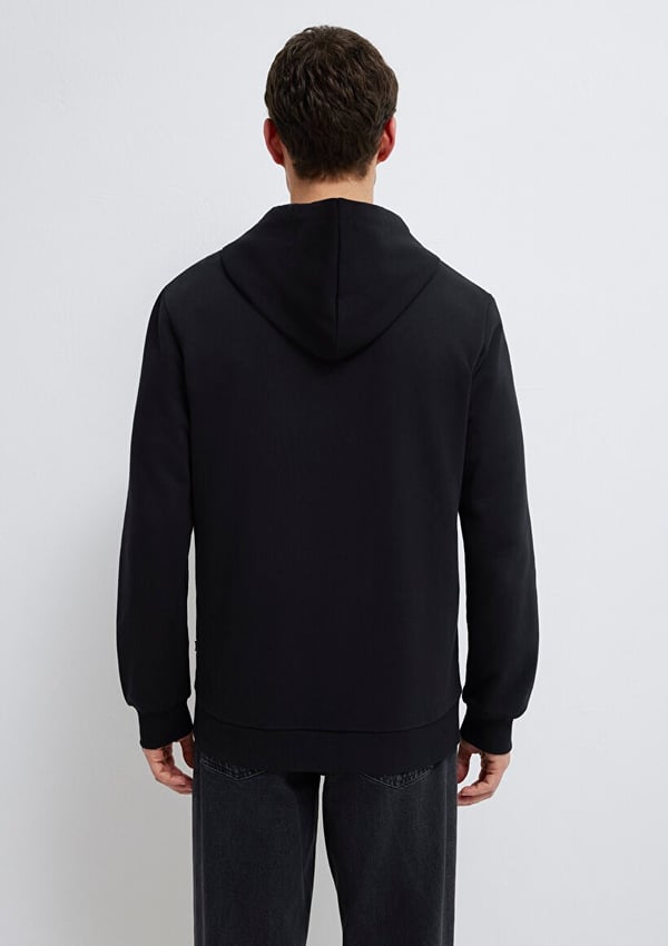 Mavi KAPÜŞONLU FULL ZIP SWEATSHIRT Siyah Siyah Erkek Sweatshirt