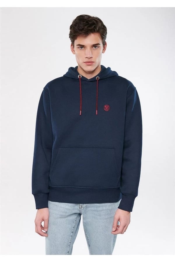 Mavi KAPÜŞONLU SWEATSHiRT Gece Lacivert Lacivert Erkek Sweatshirt