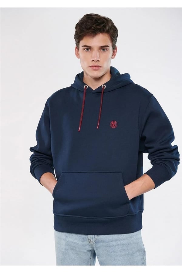Mavi KAPÜŞONLU SWEATSHiRT Gece Lacivert Lacivert Erkek Sweatshirt