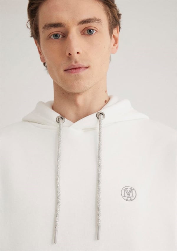 Mavi KAPÜŞONLU SWEATSHiRT Kirik Beyaz Beyaz Erkek Sweatshirt