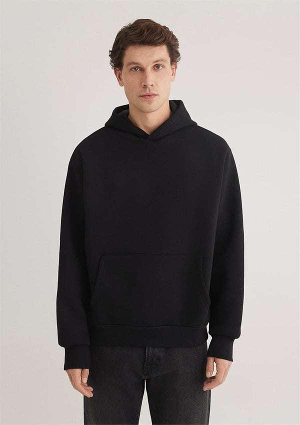 Mavi KAPÜŞONLU SWEATSHiRT Siyah Siyah Erkek Sweatshirt