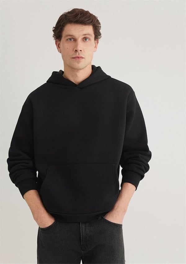 Mavi KAPÜŞONLU SWEATSHiRT Siyah Siyah Erkek Sweatshirt