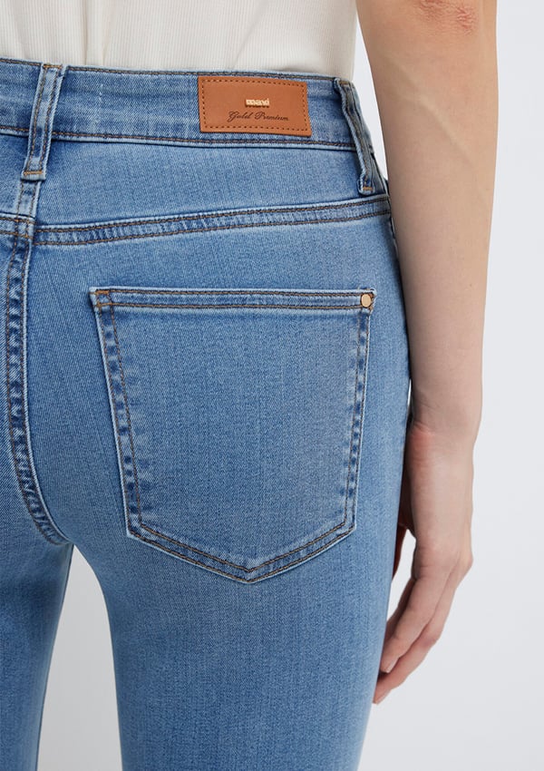 Mavi KENDRA Mid Brushed Gold Denim Kadın Kot Pantolon