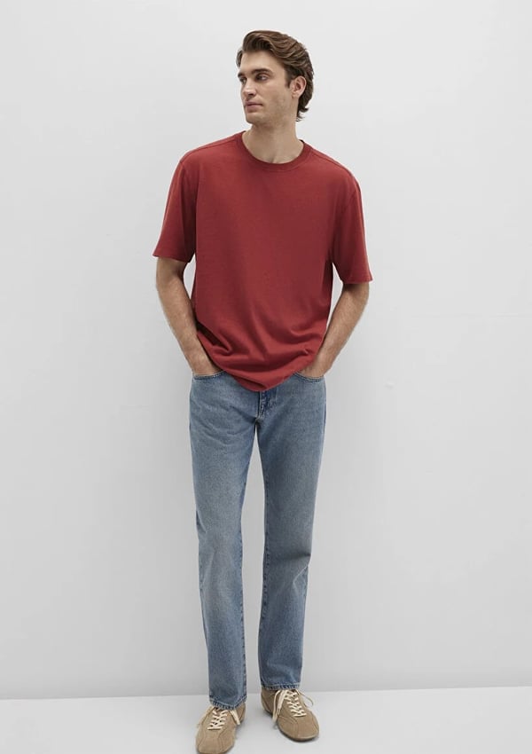 Mavi KiSA KOL TİŞÖRT Barn Red Kırmızı Erkek T-Shirt