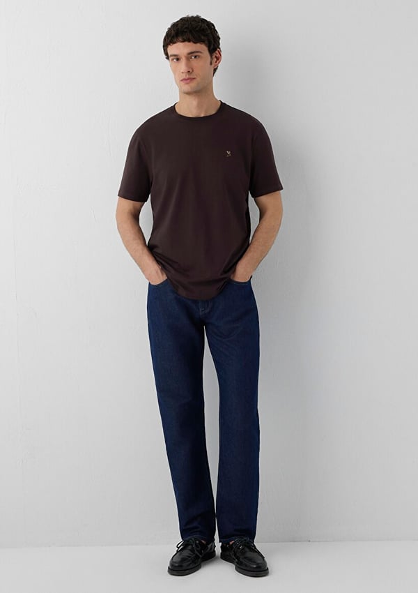 Mavi KISA KOL TİŞÖRT Chocolate Plum Kahverengi Erkek T-Shirt