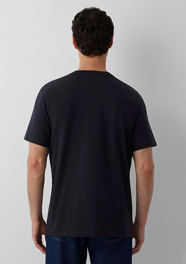 Mavi KISA KOL TİŞÖRT Dark Navy Lacivert Erkek T-Shirt