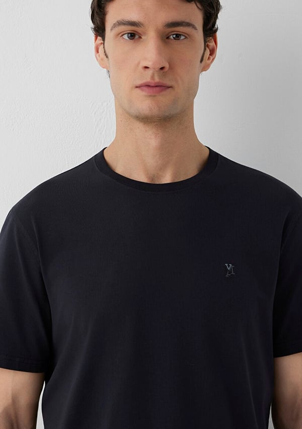 Mavi KISA KOL TİŞÖRT Dark Navy Lacivert Erkek T-Shirt