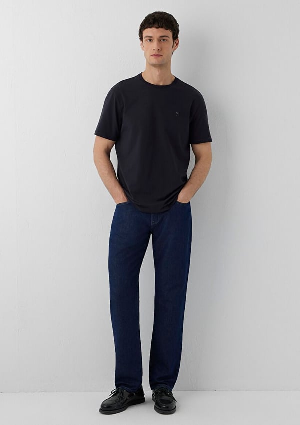 Mavi KISA KOL TİŞÖRT Dark Navy Lacivert Erkek T-Shirt