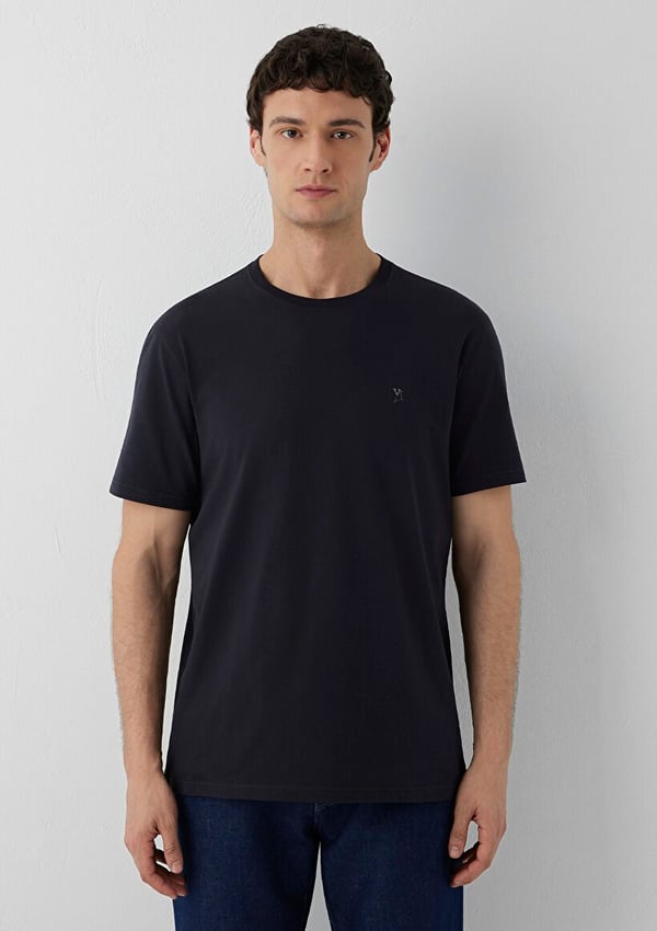 Mavi KISA KOL TİŞÖRT Dark Navy Lacivert Erkek T-Shirt