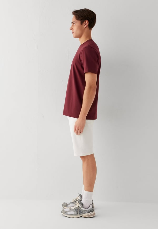 Mavi KISA KOL TİŞÖRT Kış Bordosu Bordo Erkek T-Shirt