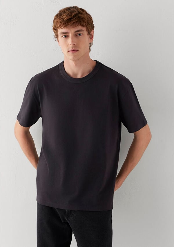 Mavi KISA KOL TİŞÖRT Kömür Siyah Erkek T-Shirt
