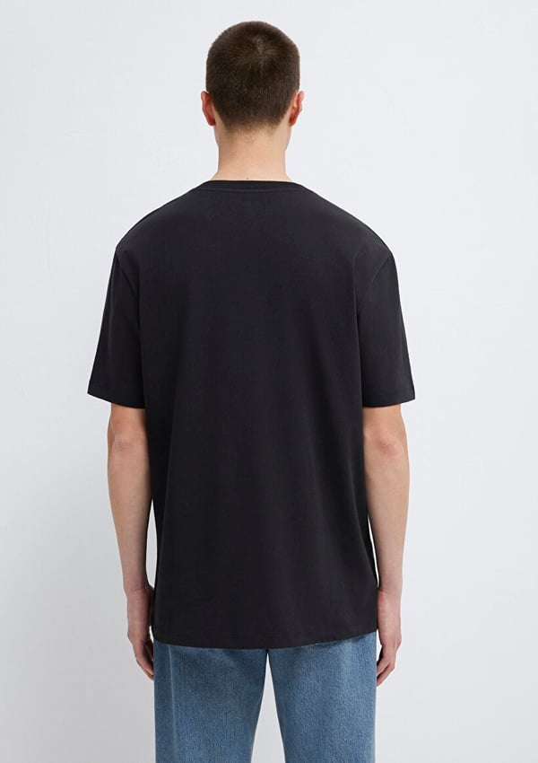 Mavi KISA KOL TİŞÖRT Siyah Siyah Erkek T-Shirt