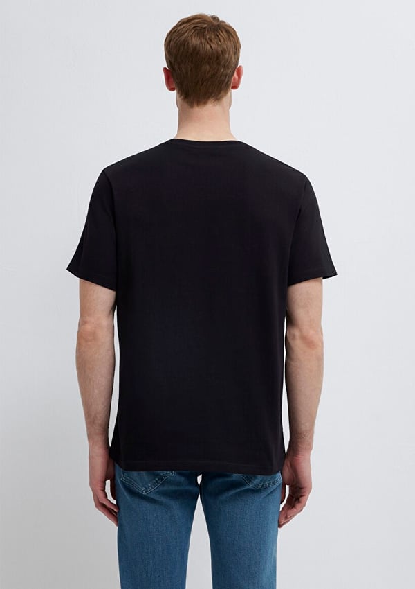 Mavi KISA KOL TİŞÖRT Siyah Siyah Erkek T-Shirt