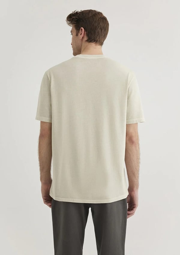Mavi KiSA KOL TİŞÖRT Soluk Bej Bej Erkek T-Shirt