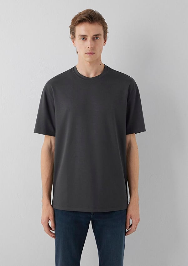Mavi KISA KOL TİŞÖRT Unexplored Beyaz Erkek T-Shirt
