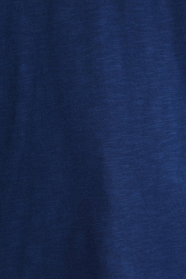 Mavi KiSA KOLLU BASiC Gece Mavi Lacivert Kadın T-Shirt