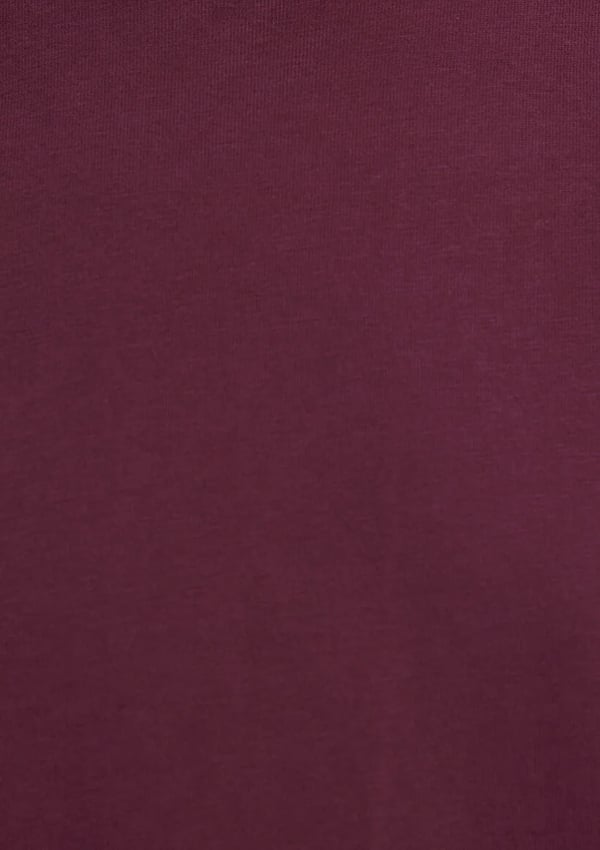 Mavi KiSA KOLLU BASiC TİŞÖRT Burgundy Bordo Kadın T-Shirt