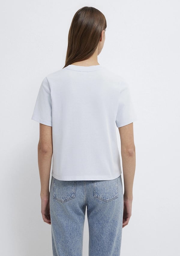 Mavi KISA KOLLU BASIC TİŞÖRT Halogen Blue Açık Mavi Kadın T-Shirt