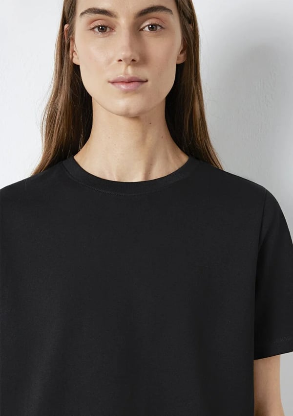 Mavi KiSA KOLLU BASiC TİŞÖRT Siyah Siyah Kadın T-Shirt