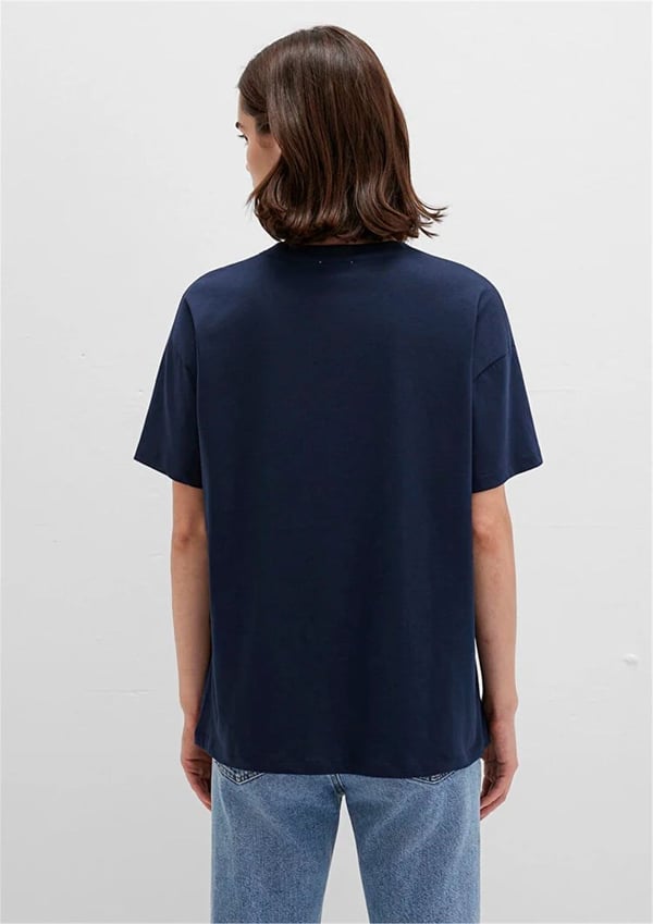 Mavi KiSA KOLLU PENYE Gece Lacivert Lacivert Kadın T-Shirt