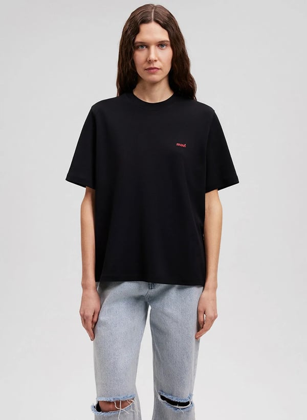 Mavi KiSA KOLLU TİŞÖRT Siyah Siyah Kadın T-Shirt