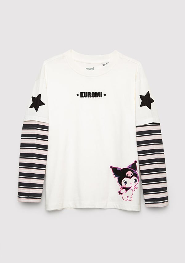 Mavi KUROMİ TİŞÖRT Kırık Beyaz Kırık Beyaz Kız Çocuk T-Shirt