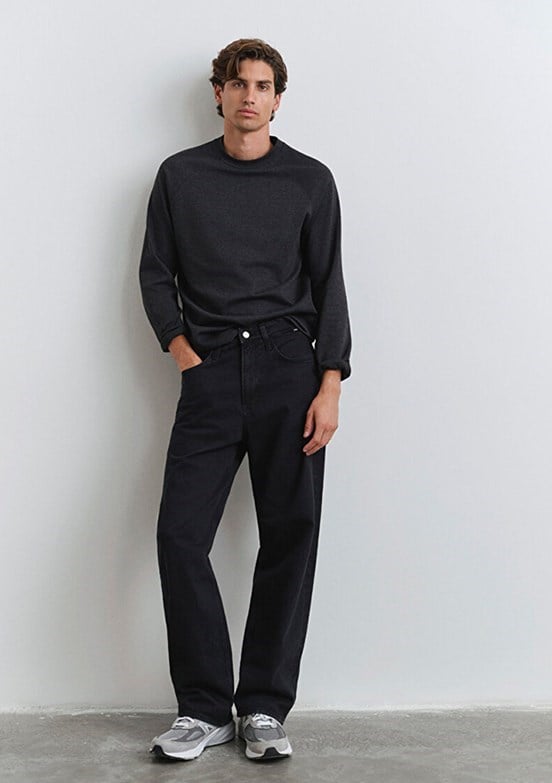 Mavi KVNc Smoke 90'S Urban Black Denim Erkek Kot Pantolon