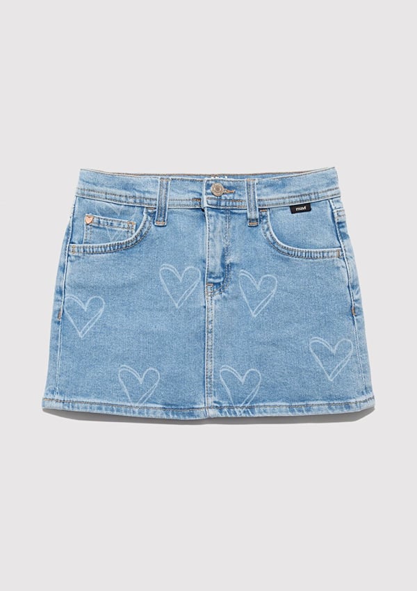 Mavi LAYNA Lt Heart Denim Denim Kız Çocuk Etek