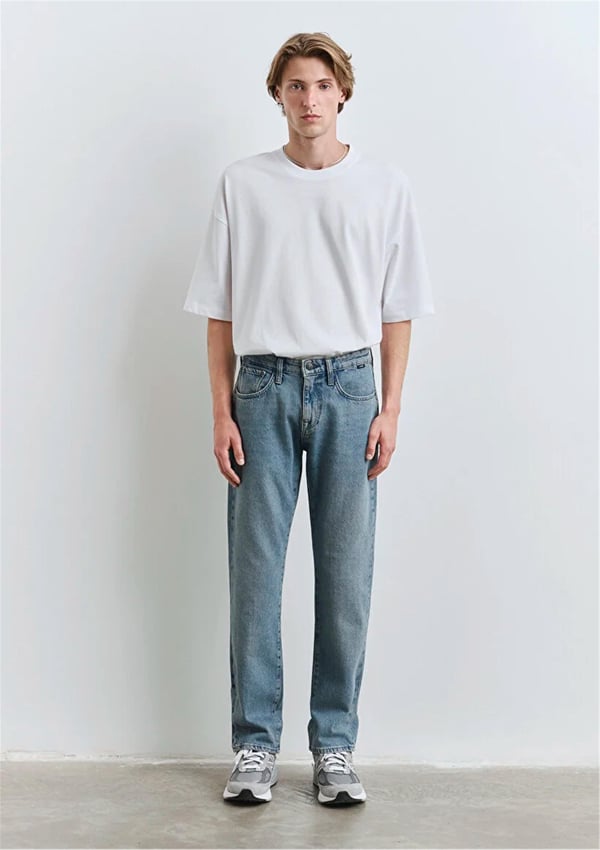 Mavi LISBON Street Puslu Açık Mavi Denim Erkek Kot Pantolon